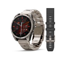 Garmin 010-02904-40 Herrenuhr fenix 8 AMOLED Saphirglas Silikonband 47mm 10ATMSet 