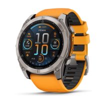 Garmin 010-02905-11 Herrenuhr fenix 8 AMOLED Saphirglas Silikonband 51mm 10ATM