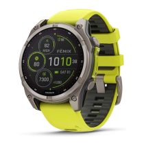Garmin 010-02906-21 Herrenuhr fenix 8 Solar Saphirglas Silikonband 47mm 10ATM