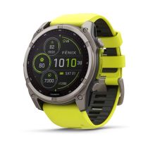 Garmin 010-02907-21 Herrenuhr fenix 8 Solar Saphirglas Silikonband 51mm 10ATM
