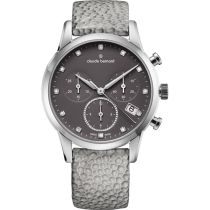 Claude Bernard 10231-3-TAPN1 Damenuhr Classic Chronograph 35mm 5ATM