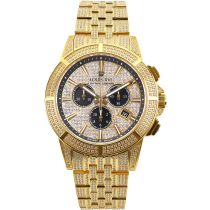 Louis XVI LXVI1123 Majeste Iced Out Chronograph Herrenuhr 43mm 5ATM