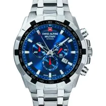 Swiss Alpine Military 7043.9135 Chronograph Herrenuhr 46mm 10ATM