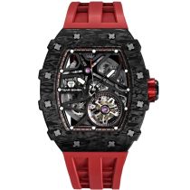 Tsar Bomba TB8209CF-02 Herrenuhr Elementar Carbonfaser Automatik 44mm 5ATM 