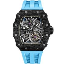 Tsar Bomba TB8209CF-04 Herrenuhr Elementar Carbonfaser Automatik 44mm 5ATM 