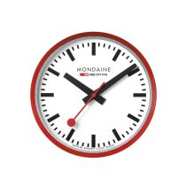 Mondaine A990.CLOCK.11SBC Wanduhr rot Ø 25 cm