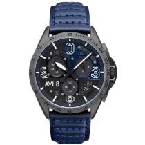 AVI-8 AV-4077-04 Herrenuhr P-51 Mustang Chronograph 43mm 4ATM