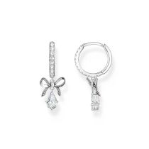 Thomas Sabo CR749-643-14 Silberne Creolen mit Schleifen-Anhänger Damen