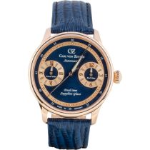 Carl von Zeyten CVZ0086RBLS Herrenuhr Schönmünzach Automatik GMT Limited Edition 43mm 3ATM 