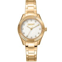 DKNY DK1L017M0055 Damenuhr Chambers Glitz Gold 30mm 5ATM