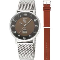 ETT Eco Tech Time EGS-11624-22MS Herrenuhr Atacama Solar Funkuhr
