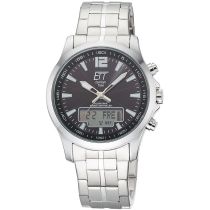 ETT Eco Tech Time EGA-11715-21M Herrenuhr Funk Solar Drive Professional Chronograph 45mm 5ATM