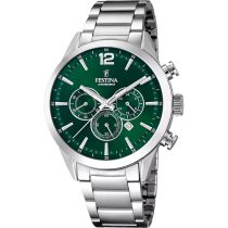 Festina F20343/B Timeless Herrenuhr Chronograph 44mm 5ATM