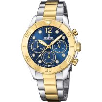 Festina F20604/3 Boyfriend Chronograph Damenuhr 39mm 10ATM