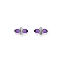 Thomas Sabo H2281-643-13 Silberne Ohrstecker mit violettem Onyx Damen