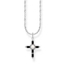 Thomas Sabo KE2296-167-11-L45V Silberne Kette mit Kreuz Anhänger Cross Romance Damen