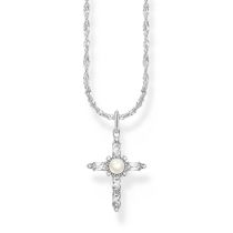 Thomas Sabo KE2296-167-14-L45V Silberne Kette mit Kreuz Anhänger Cross Romance Damen