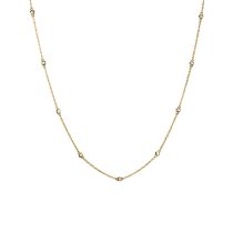 Thomas Sabo KE2340-414-14-L50V Kette Weiße Zirkoniasteine vergoldet Damen