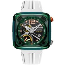 Nubeo NB-6096-02 Herrenuhr Ecliptic Dual Time 45mm 5ATM