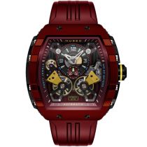 Nubeo NB-6100-04 Herrenuhr Magellan Double Barrel Automatik 48mm 5ATM