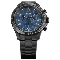 Traser H3 109462 P67 Officer Chronograph Blue Steel Herrenuhr 46mm 10ATM