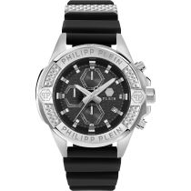 Philipp Plein PWWFA0125 Herrenuhr The $kull Chrono 45mm 5ATM 