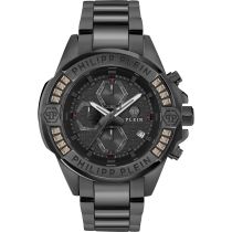 Philipp Plein PWWFA0725 Herrenuhr The $kull Chrono 45mm 5ATM 