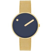 Picto 34018-0914G Midnight Blue Unisex 34mm 5ATM 