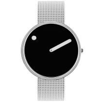 Picto 43370-0820S Black Unisex 40mm 5ATM 