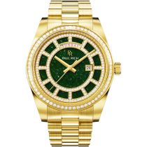 Paul Rich PR-47460 Herrenuhr Crown Legacy Gold Aventurine Green 40mm 5ATM