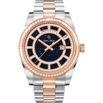 Paul Rich PR-47456 Herrenuhr Crown Legacy Silver Rose Gold Aventurine Blue 40mm 5ATM