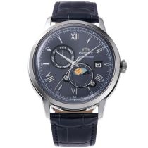 Orient RA-AK0806L30B Herrenuhr Bambino Sun & Moon Automatik 41mm 3ATM 