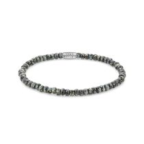 Rebel & Rose Armband Glass Rocks Black Leopard RR-40116-S-S Damen