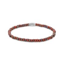 Rebel & Rose Armband Glass Rocks Red Jazz RR-40117-S-L Unisex