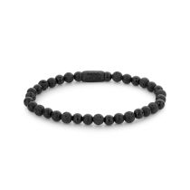 Rebel & Rose Armband Black Rocks RR-60088-B-M Unisex