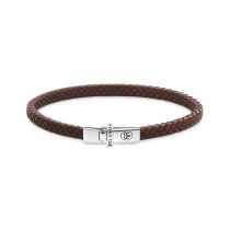 Rebel & Rose RR-L0176-S-M Armband Xtra Small Braided Cognac