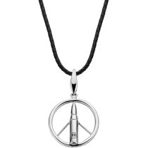 Rebel & Rose RR-NL017-S-L Make Love Not War Unisex Halskette 70cm