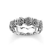 Thomas Sabo TR2488-637-21-58 Silberner Ring mit Rosen Damen