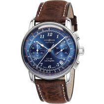 Zeppelin 7614-3 Chronograph LZ126 Los Angeles Herrenuhr 43mm 5ATM