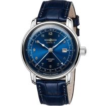 Zeppelin 7668-3 Los Angeles LZ126 Automatik GMT Herrenuhr 43mm 5ATM