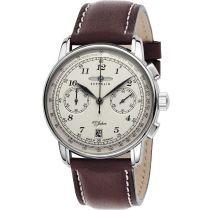 Zeppelin 7674-6 Chronograph 100 Jahre Zeppelin Herrenuhr 42mm 5ATM
