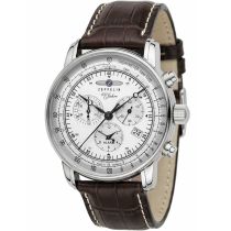 Zeppelin 7680-1 100 Jahre Zeppelin Alarm Chronograph Herrenuhr 42mm 5ATM