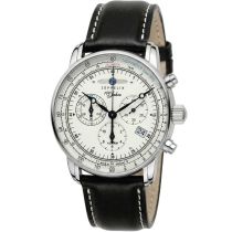 Zeppelin 8680-3 Alarm Chronograph 100 Jahre Herrenuhr 43mm 5ATM