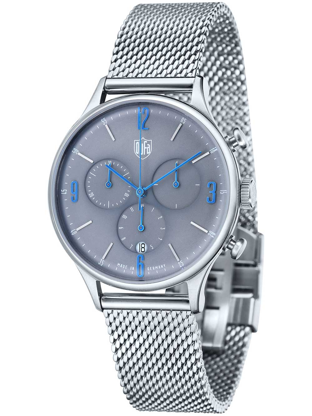 DuFa DF-9002-11 Van der Rohe Chronograph Herrenuhr 38mm 3ATM