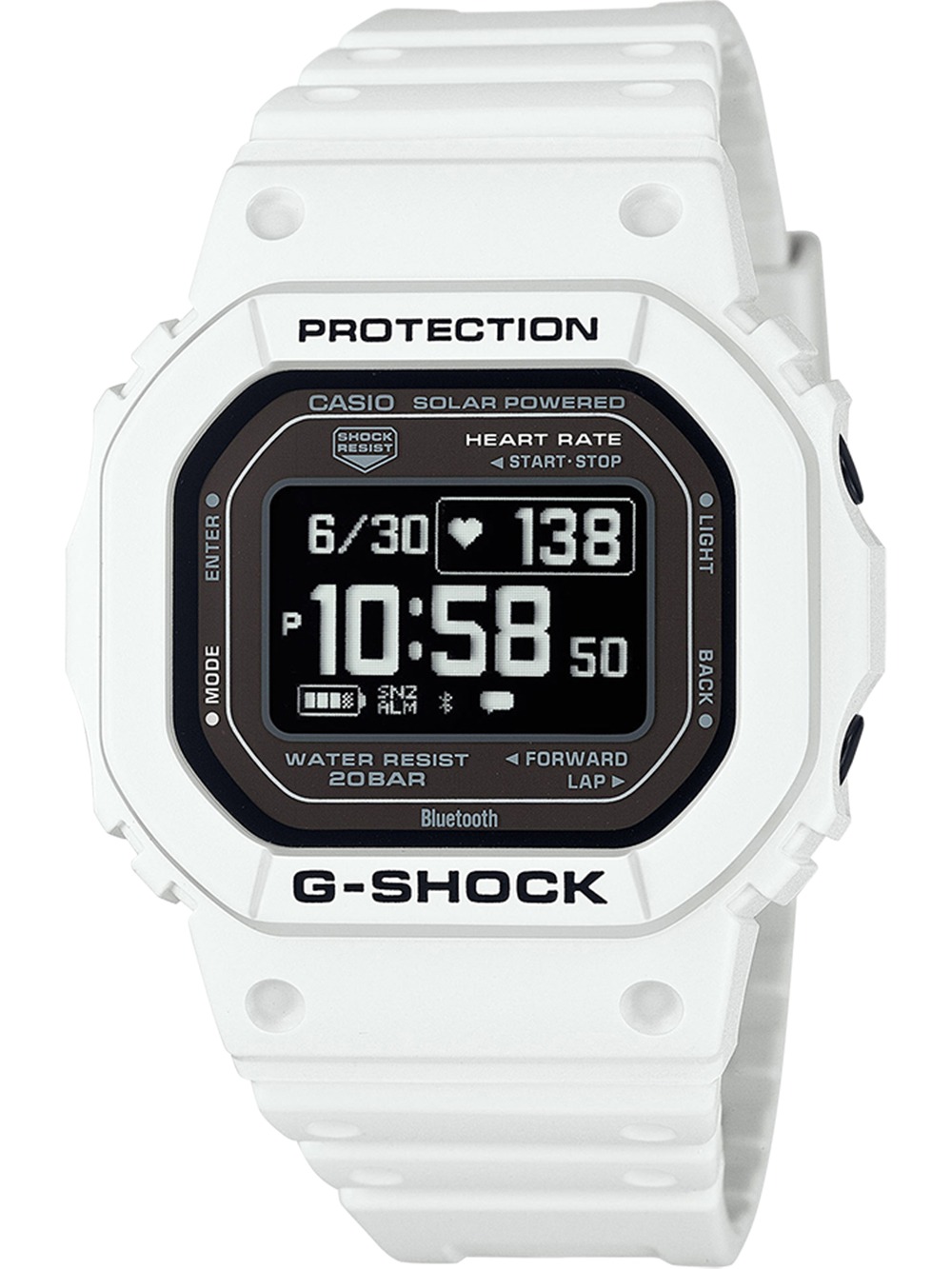4549526370953 - Smartwatch CASIO G-SHOCK Smartwatches weiß Fitness-Tracker Solaruhr Armbanduhr Damen Herren Schrittzähler Timer 4549526370953 - Smartwatch CASIO G-SHOCK Smartwatches weiß Fitness-Tracker Solaruhr Armbanduhr Damen Herren Schrittzähler Timer