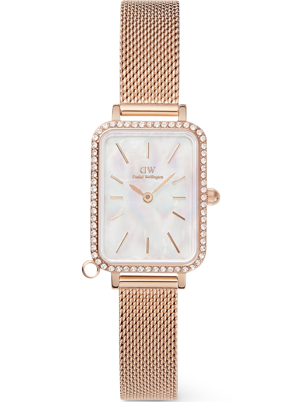 Daniel Wellington DW00100748 Damenuhr Quadro Charm Bezel 26mm 3ATM