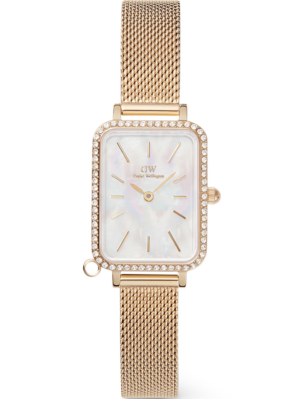 Daniel Wellington DW00100749 Damenuhr Quadro Charm Bezel 26mm 3ATM