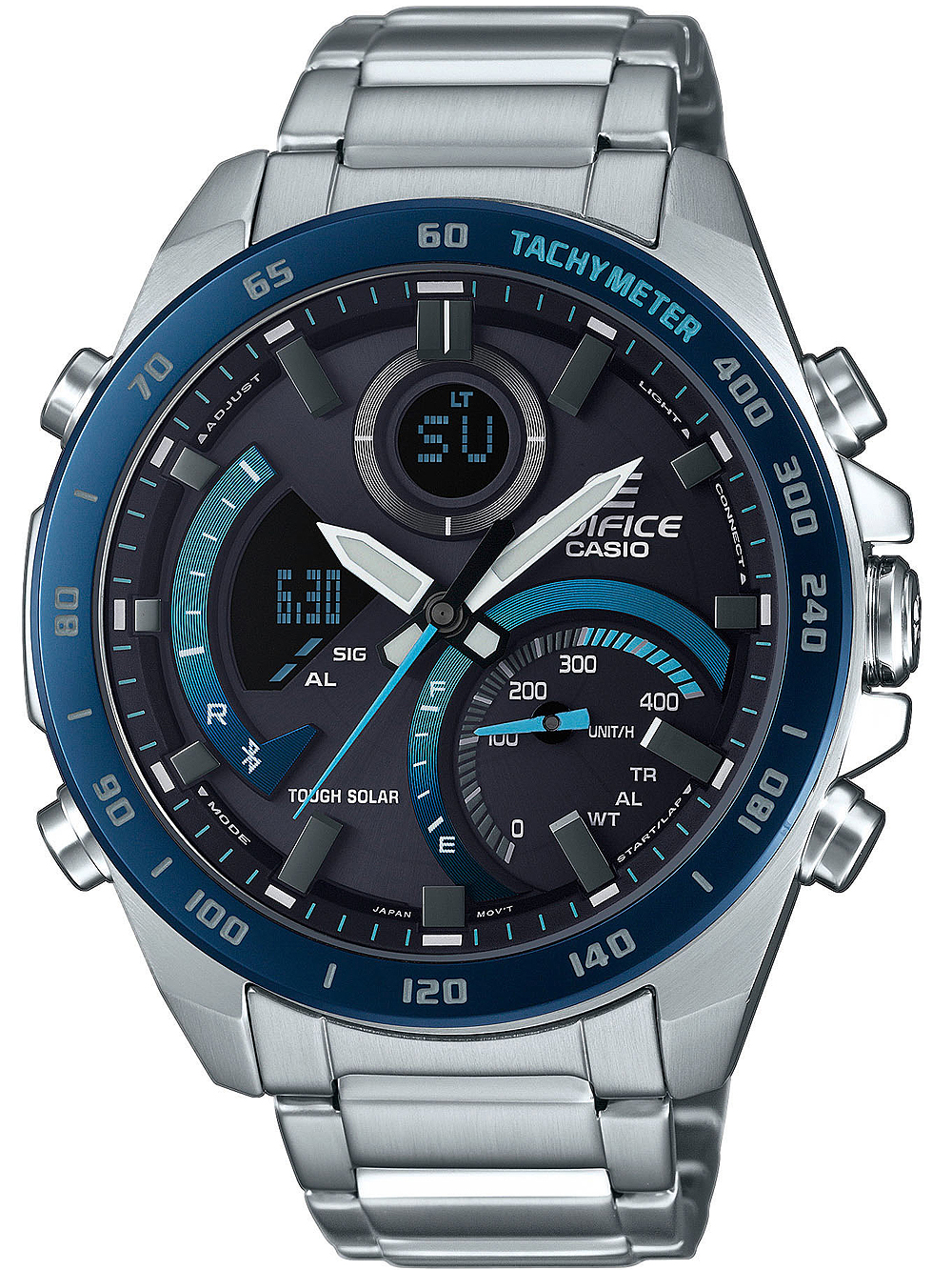 Casio ECB-900DB-1BER Edifice Solar Herrenuhr 48mm 10ATM