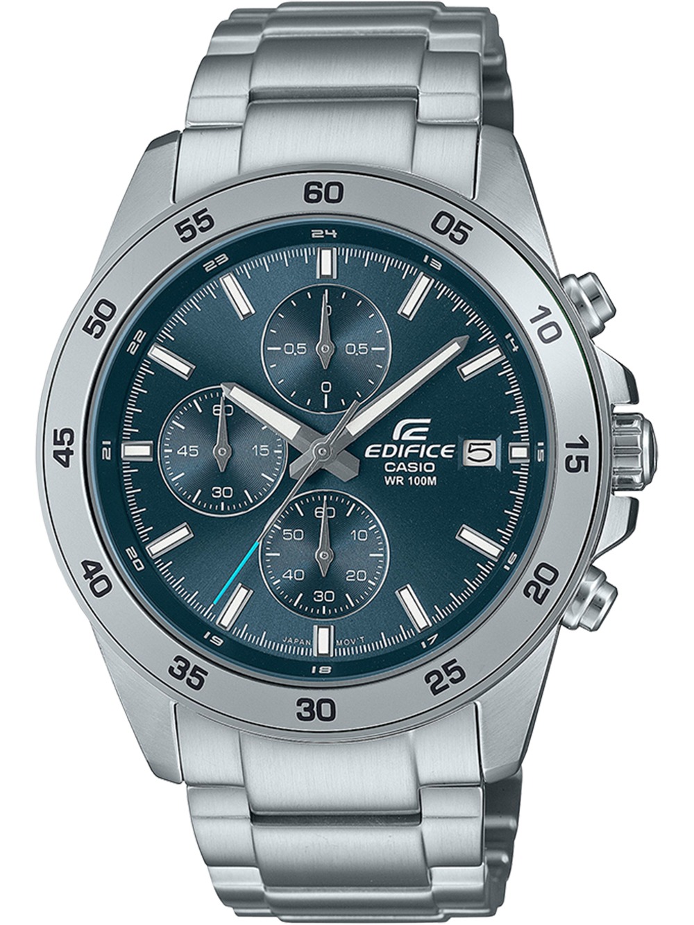 4549526371226 - Chronograph Armbanduhren silberfarben (edelstahlfarben blau) Herren Quarzuhren Quarzuhr Armbanduhr Herrenuhr bis 10 bar wasserdicht Stoppfunktion 4549526371226 - Chronograph Armbanduhren silberfarben (edelstahlfarben blau) Herren Quarzuhren Quarzuhr Armbanduhr Herrenuhr bis 10 bar wasserdicht Stoppfunktion