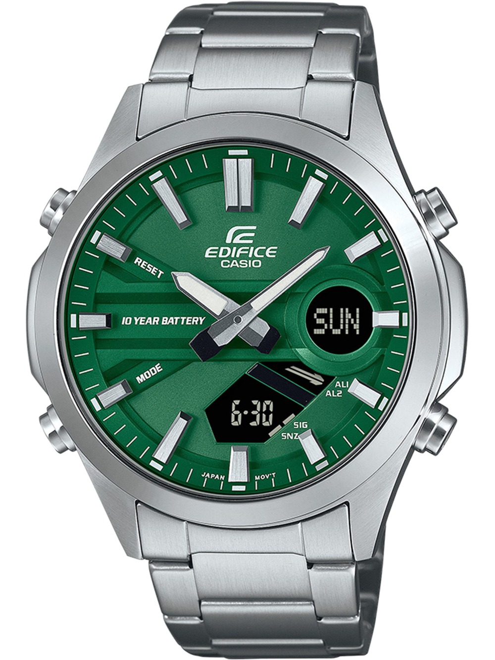 4549526375224 - Chronograph Armbanduhren silberfarben (edelstahlfarben grün schwarz) Herren Quarzuhr Armbanduhr Herrenuhr Edelstahlarmband analog digital 4549526375224 - Chronograph Armbanduhren silberfarben (edelstahlfarben grün schwarz) Herren Quarzuhr Armbanduhr Herrenuhr Edelstahlarmband analog digital